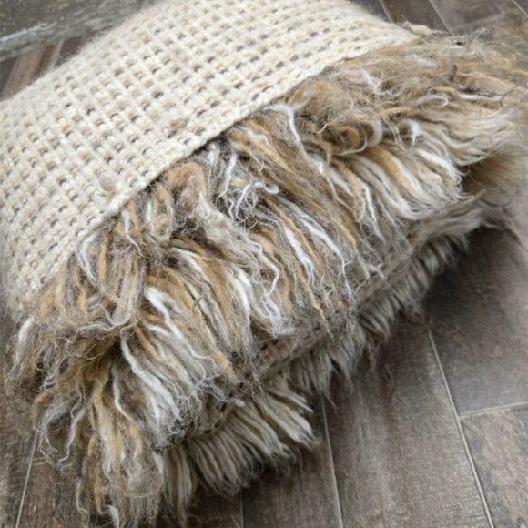 ORGANIC GREEK FLOKATI WOOL PET BEDS-44" X 48" 100% NATURAL WOOL-PETS LOVE THEM - Picture 8 of 8